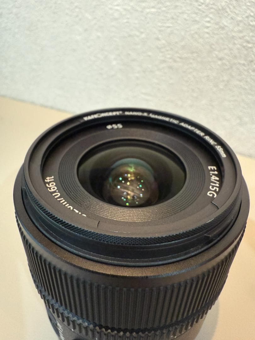 【美品】SONY E 15mm F1.4 G SEL15F14G 短焦点レンズ