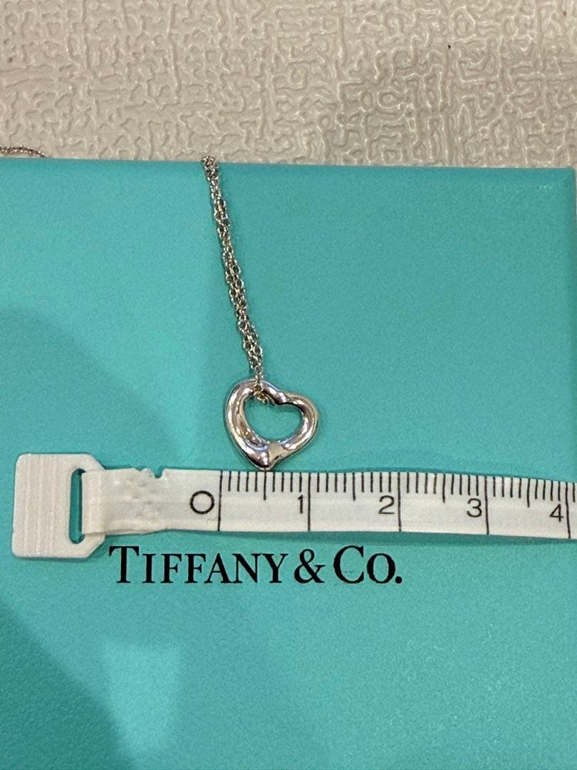 Tiffany & Co. オープンハート ネックレス 11mm AG925