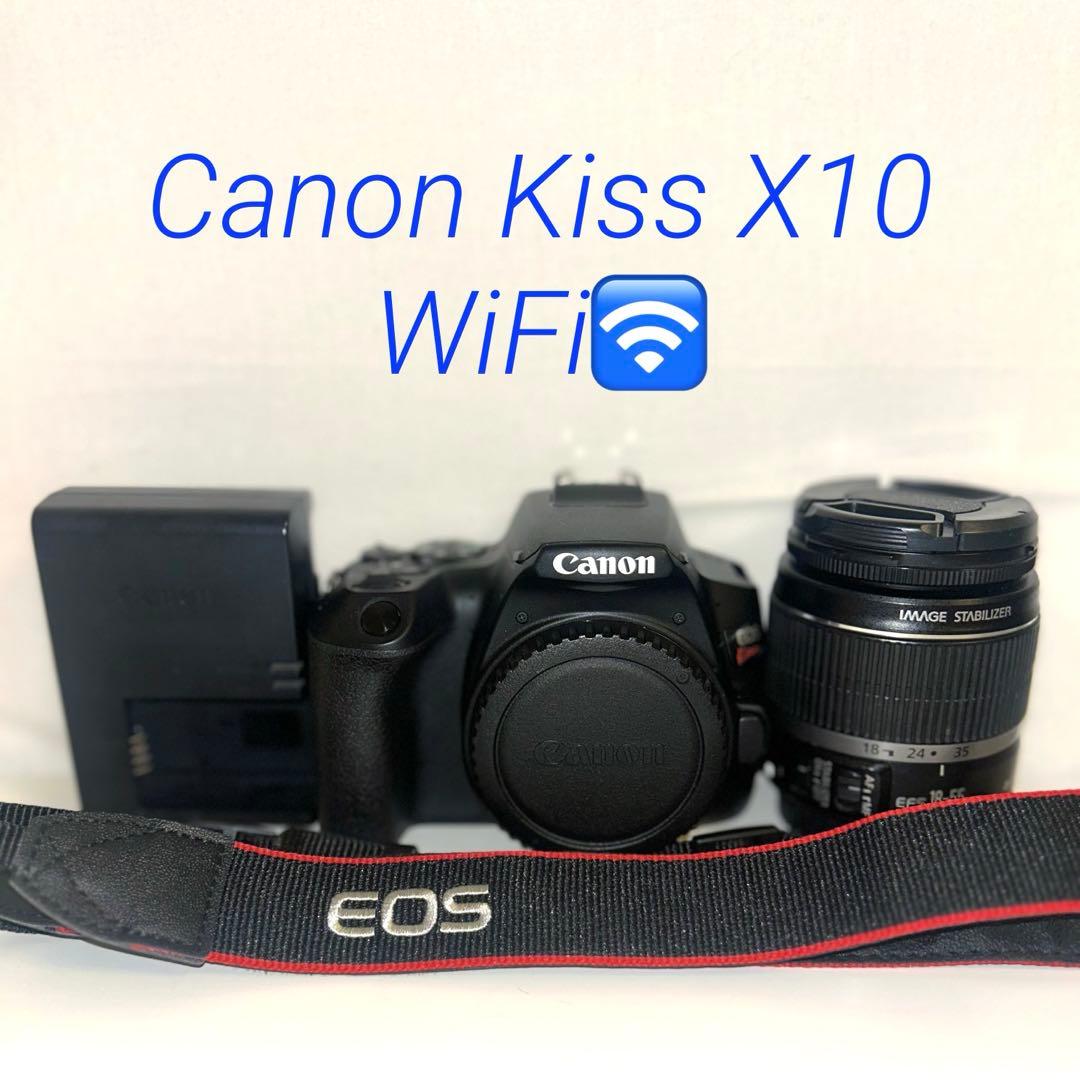 Canon kiss x10 ☆手ぶれ補正レンズ付 ☆Wi-Fi☆一眼レフカメラ