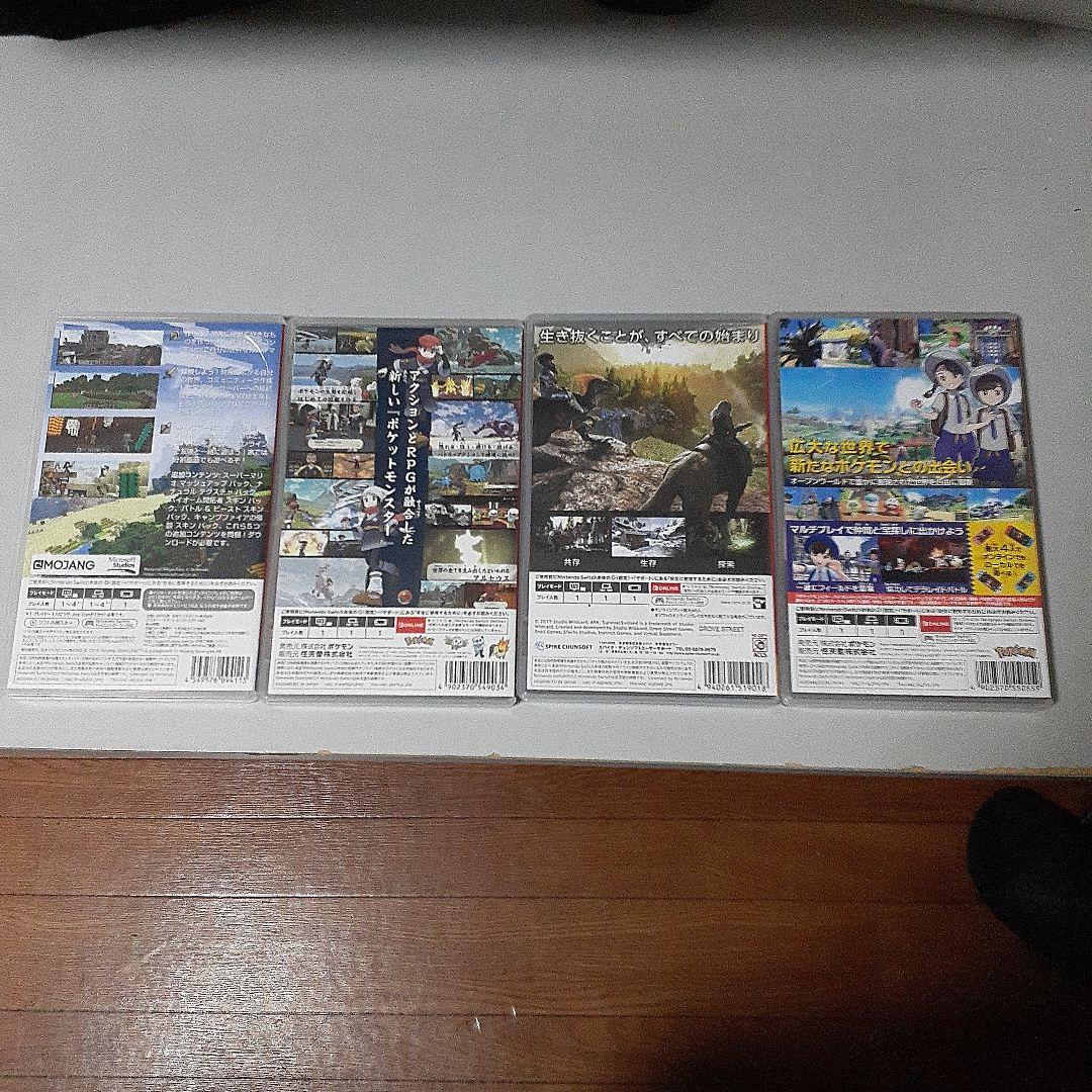 スイッチゲーム4本セットポケモン （バイオレット、アルセウス）マイクラ ARK