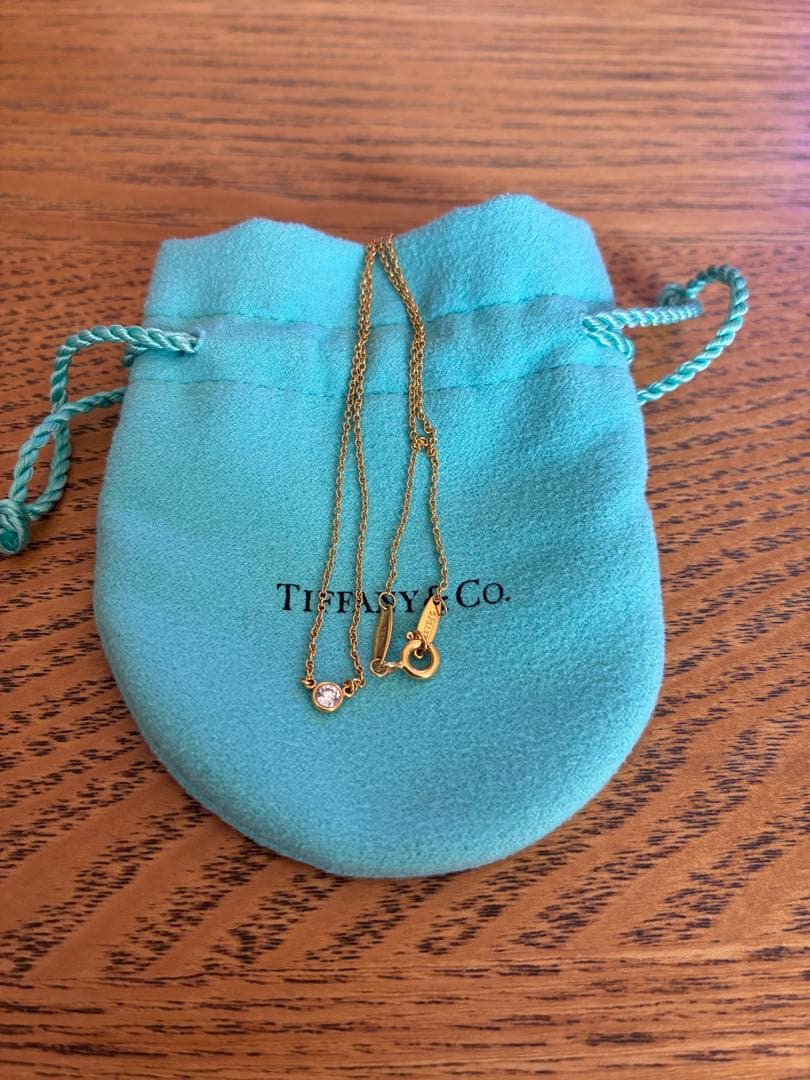 Tiffany&Co.ダイヤモンド ネックレスバイザヤード K18YG