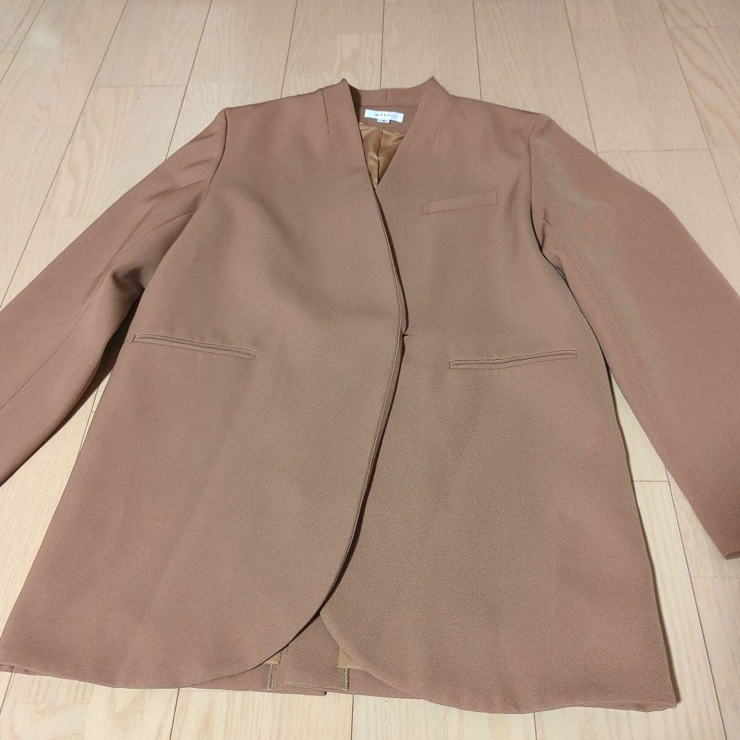 Ameri　ESSENTIAL CURVE COLLAR JACKET