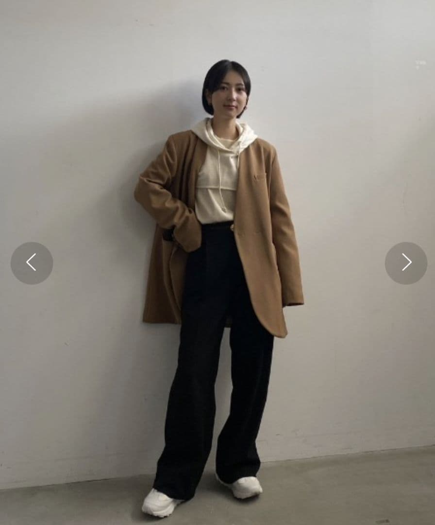 Ameri　ESSENTIAL CURVE COLLAR JACKET