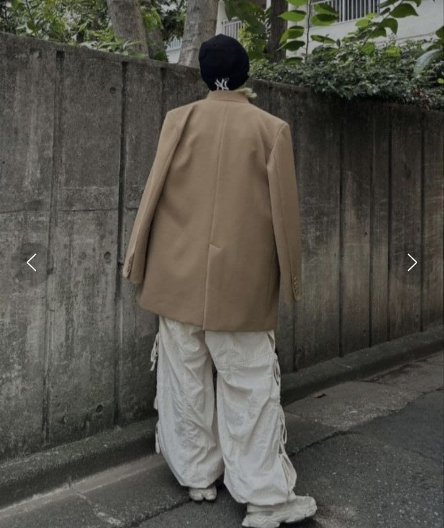 Ameri　ESSENTIAL CURVE COLLAR JACKET