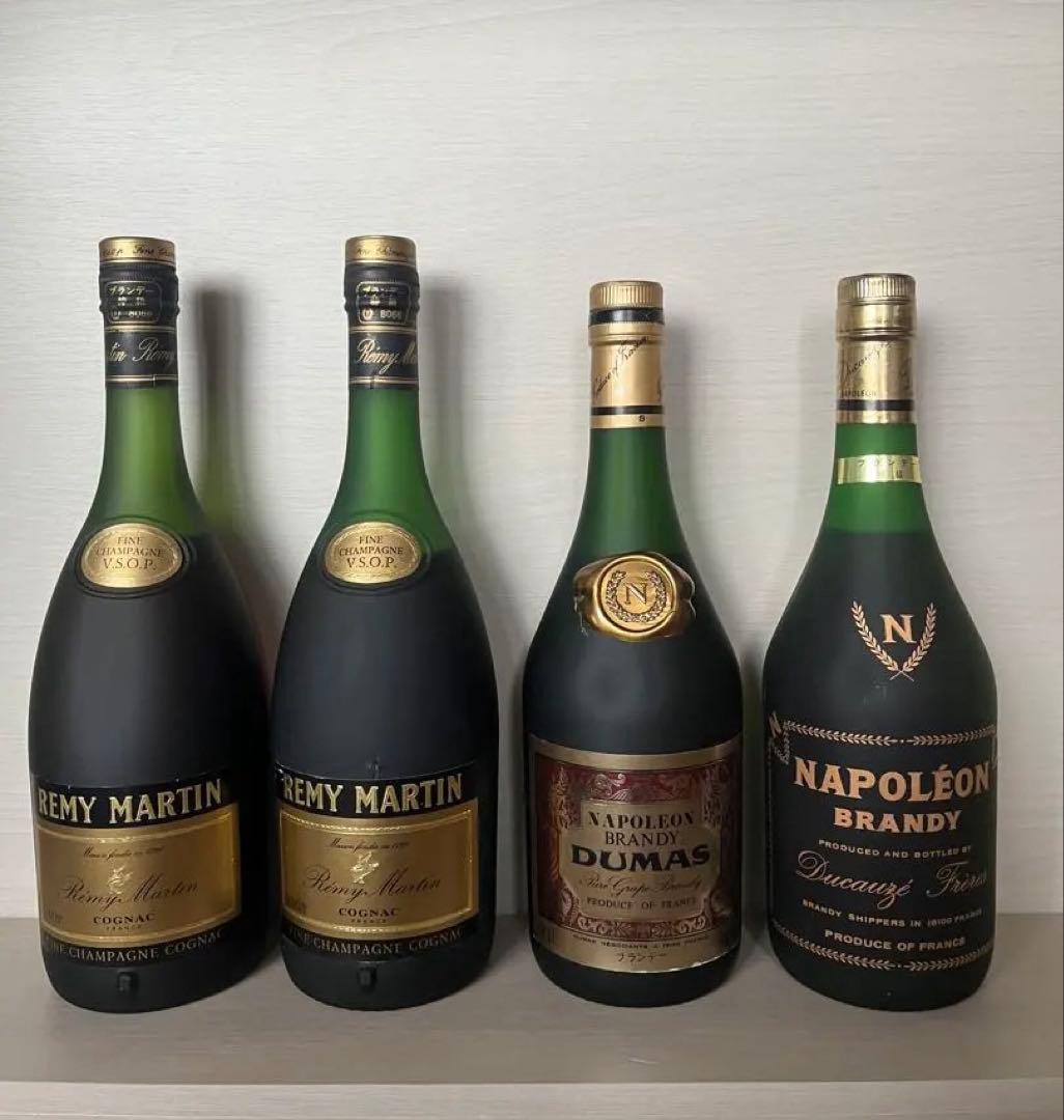 特級従価表示Rémy Martin & Napoléon ブランデー 4本セット