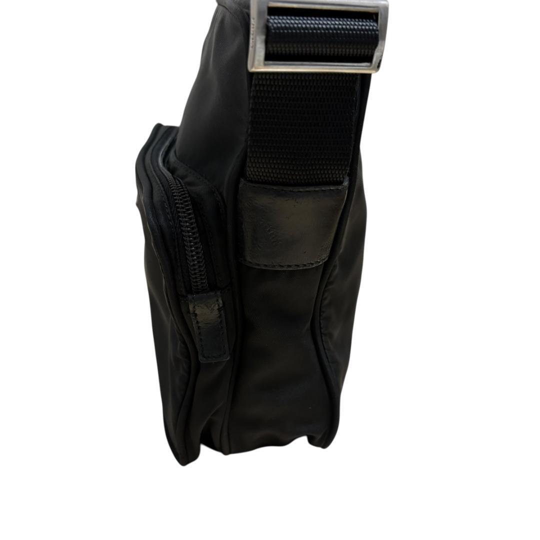 ヨ*ー様 PRADA プラダ ブラック テスート ナイロン ショルダーバッグ 正