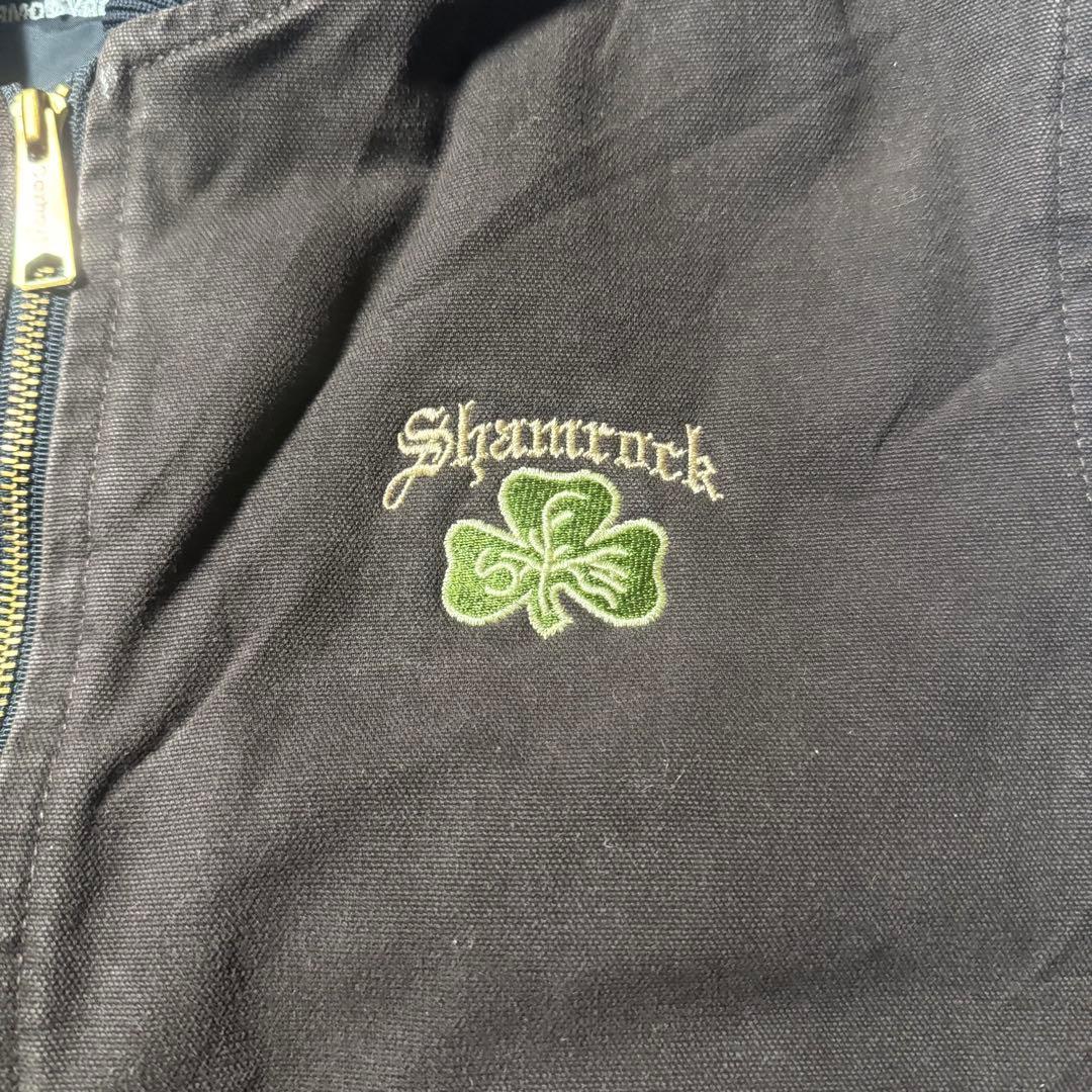 Carhartt カーハートダックベスト XL ブラウン 企業刺繍 フェード