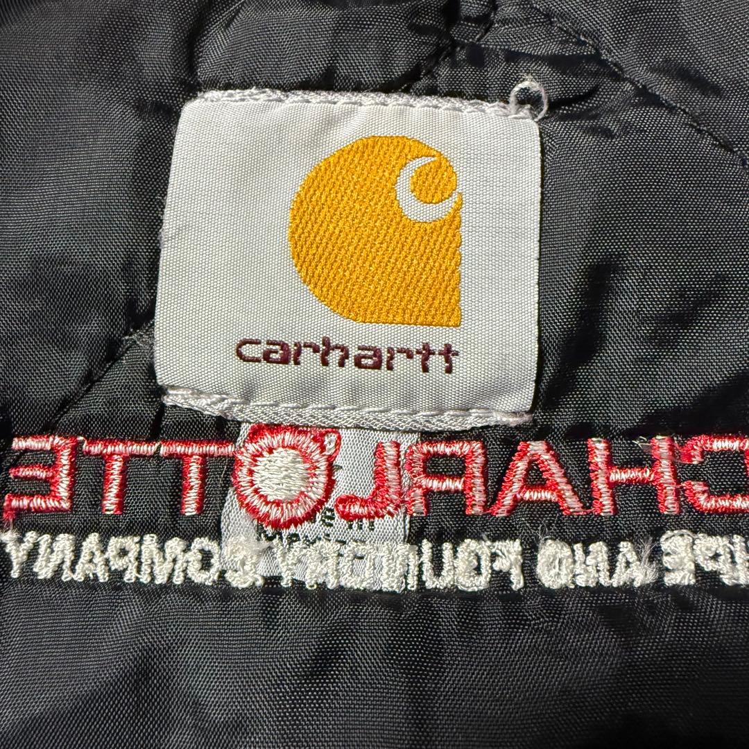 Carhartt カーハートダックベスト XL ブラウン 企業刺繍 フェード