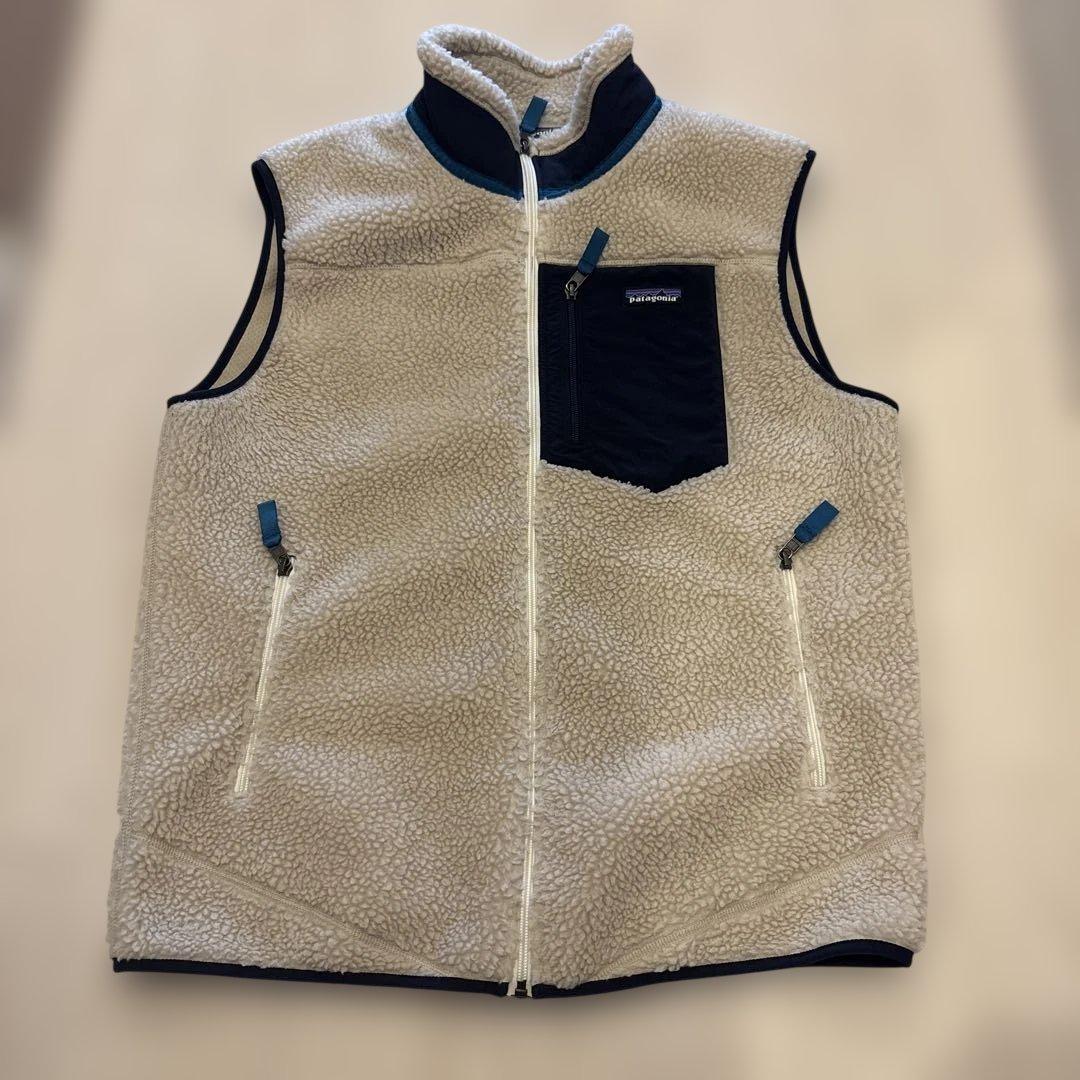 patagonia フリース ベスト Lサイズ ベージュ