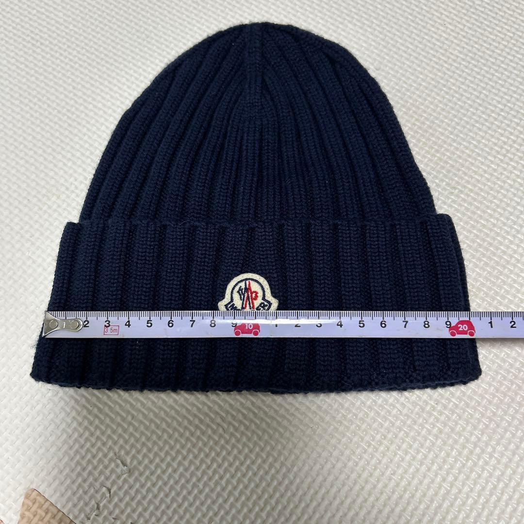 MONCLER ネイビー ニット帽 フリーサイズ新品未使用