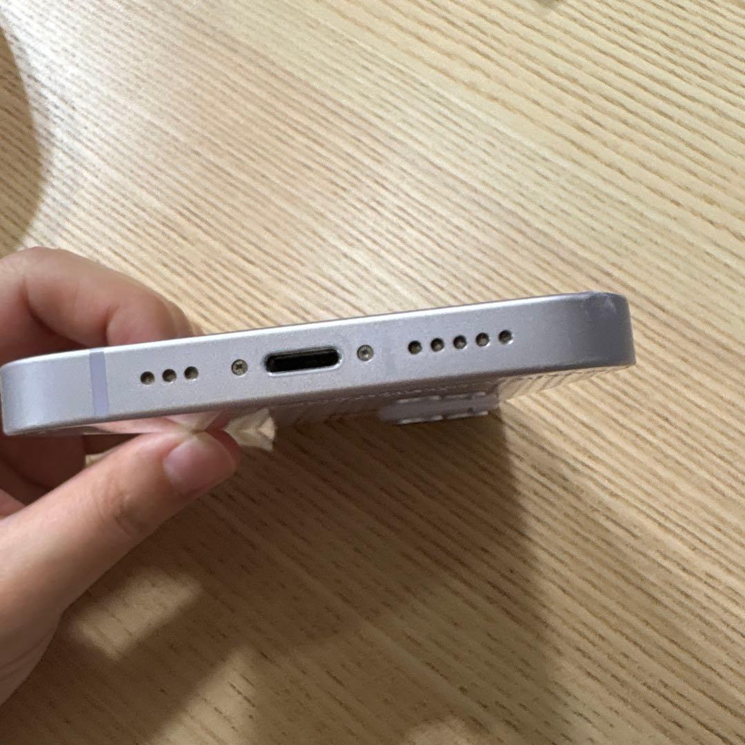 iPhone14 128GB パープル　キズあり