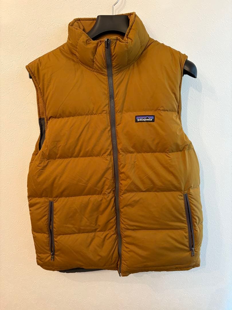 Patagonia ダウンベスト リバーシブル マスタード×グレー パタゴニア