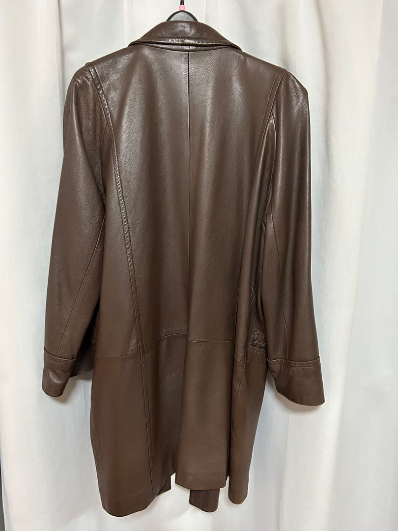 ビエールバルマン PIERRE BALMAIN レザー ヴィンテージファーコート