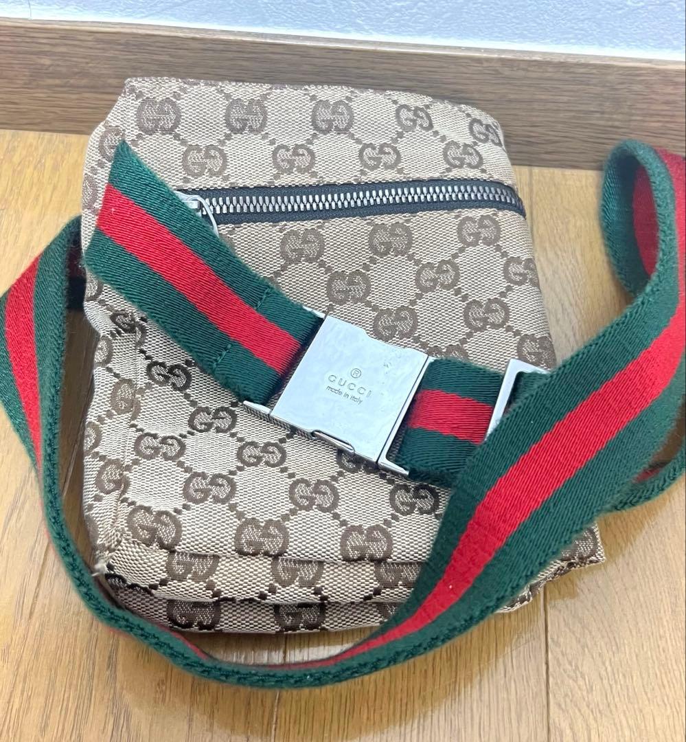 ⭐極美品⭐GUCCI　GG柄　シェリー　ウエストバッグ