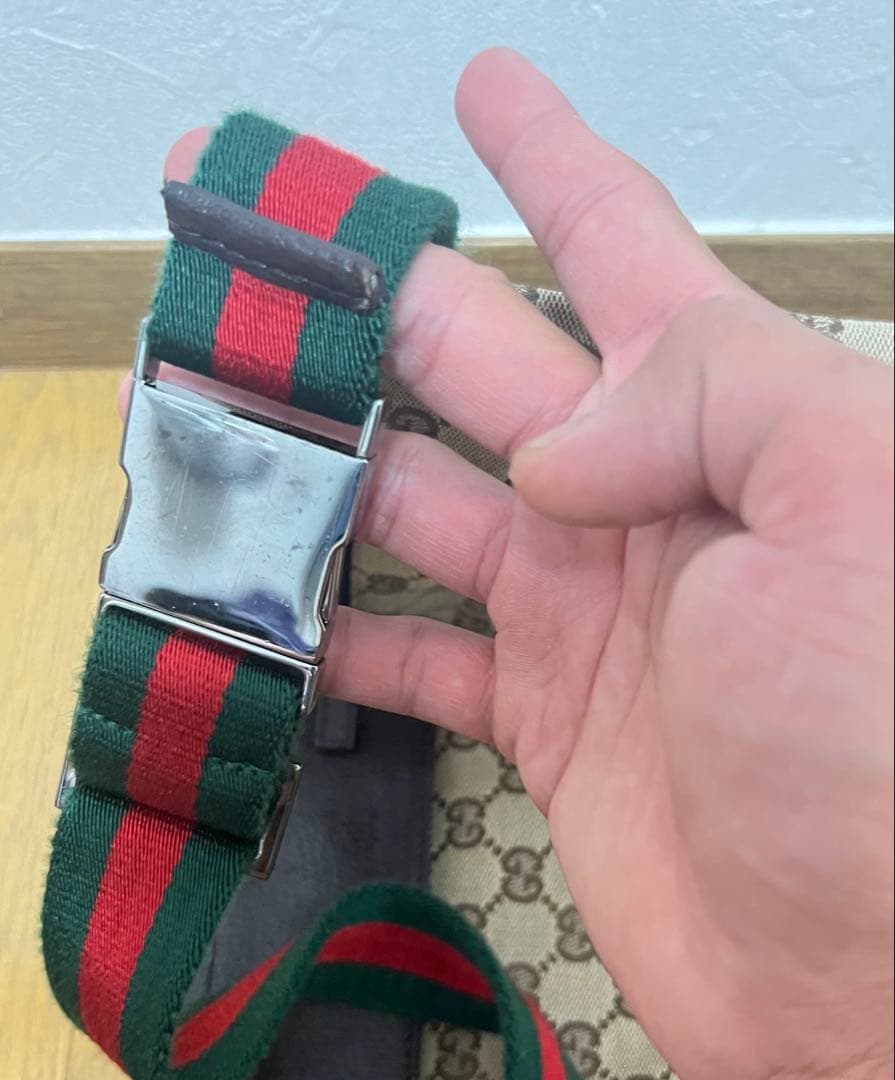 ⭐極美品⭐GUCCI　GG柄　シェリー　ウエストバッグ