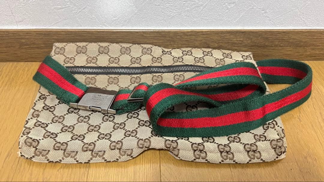 ⭐極美品⭐GUCCI　GG柄　シェリー　ウエストバッグ