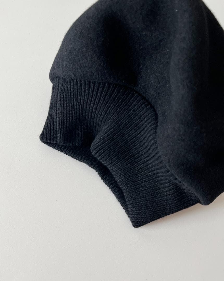 美品 mature ha. トップギャザービッグウールベレー帽