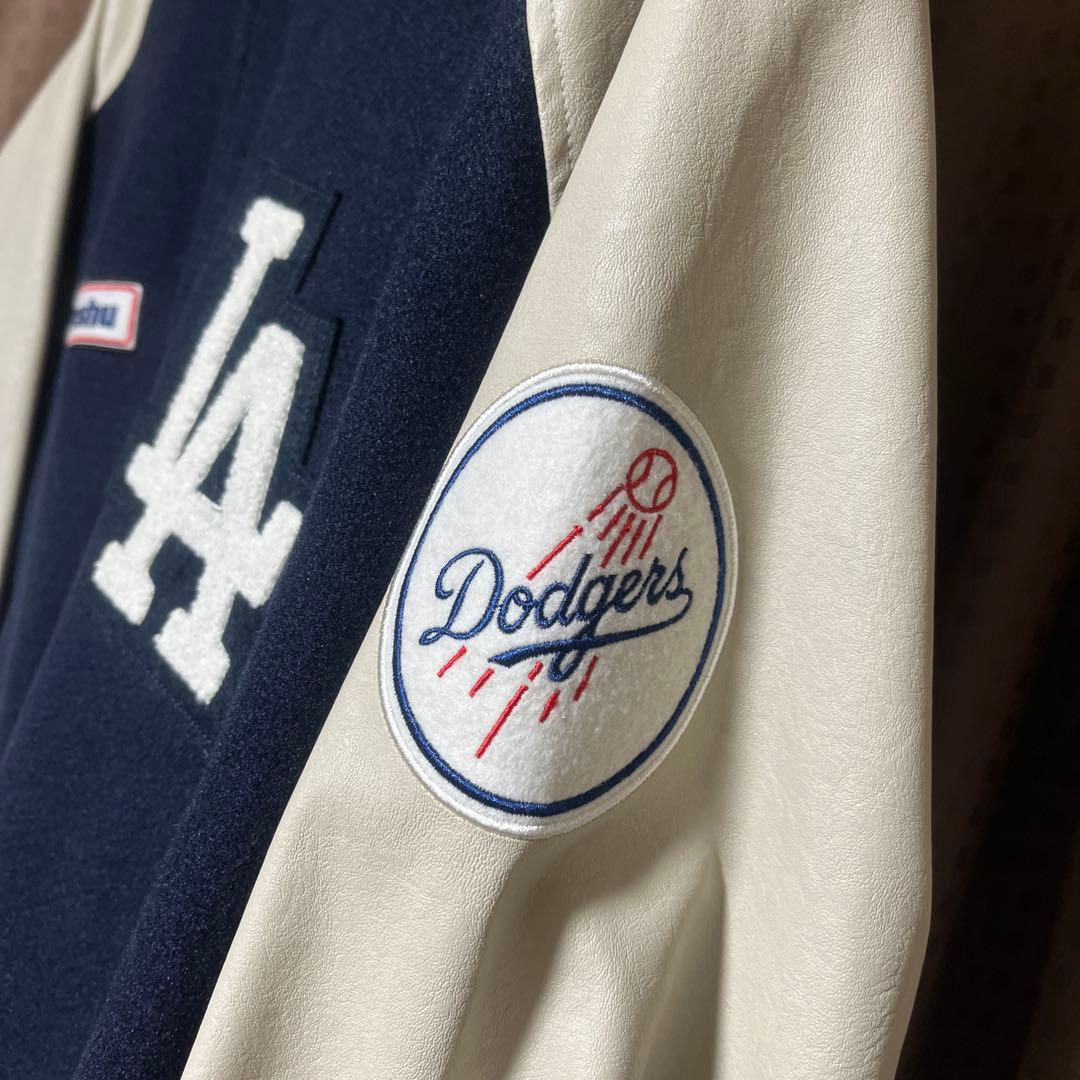 Pe rushu ✖️ ロサンゼルス・ドジャース スタジャン ネイビー/ホワイト