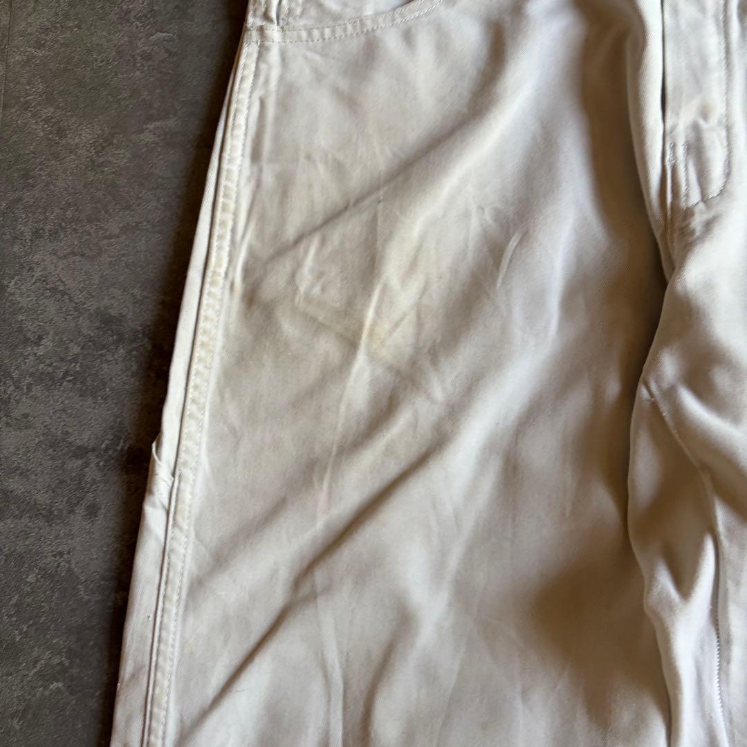 Dickies ペインターパンツ ホワイト W32 ワークパンツ ワイド 古着