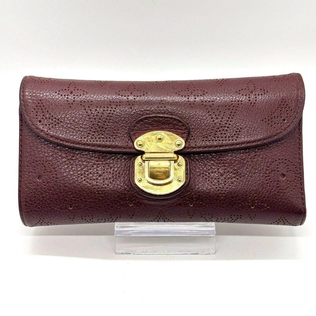 こ*ん様 ルイヴィトン　マヒナ ポルトフォイユ・アメリア 長財布 パンチング レ