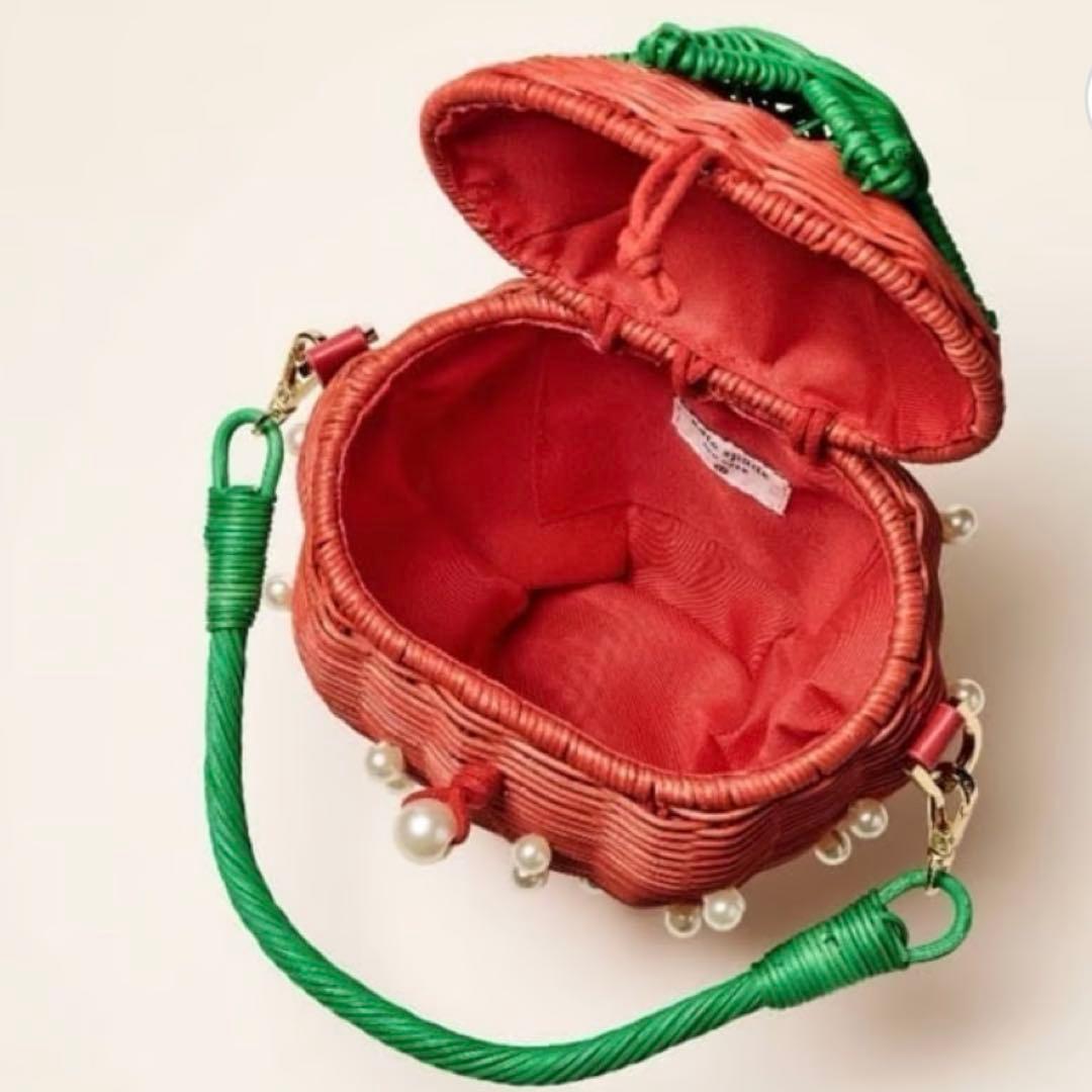 ケイトスペードターゲットコラボ完売品いちご　かごバッグ新品