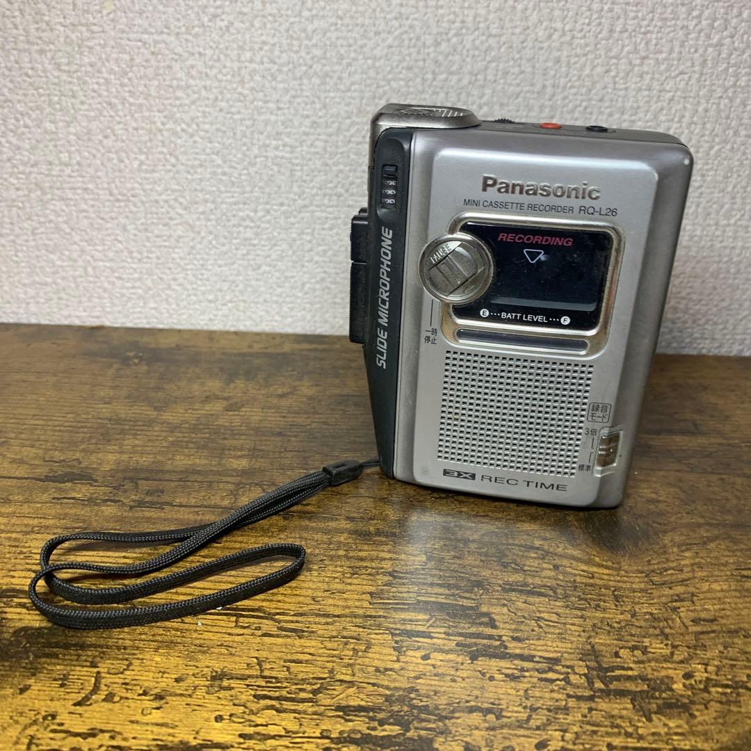 3F 【動作品】Panasonic ミニカセットレコーダー RQ-L26 パナソ