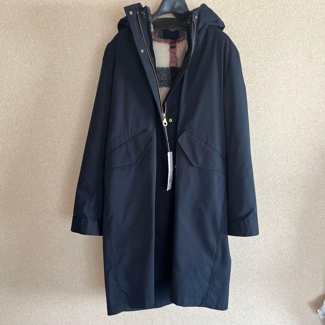 バーバリーブルーレーベル3wayコート新品タグ付き紺色