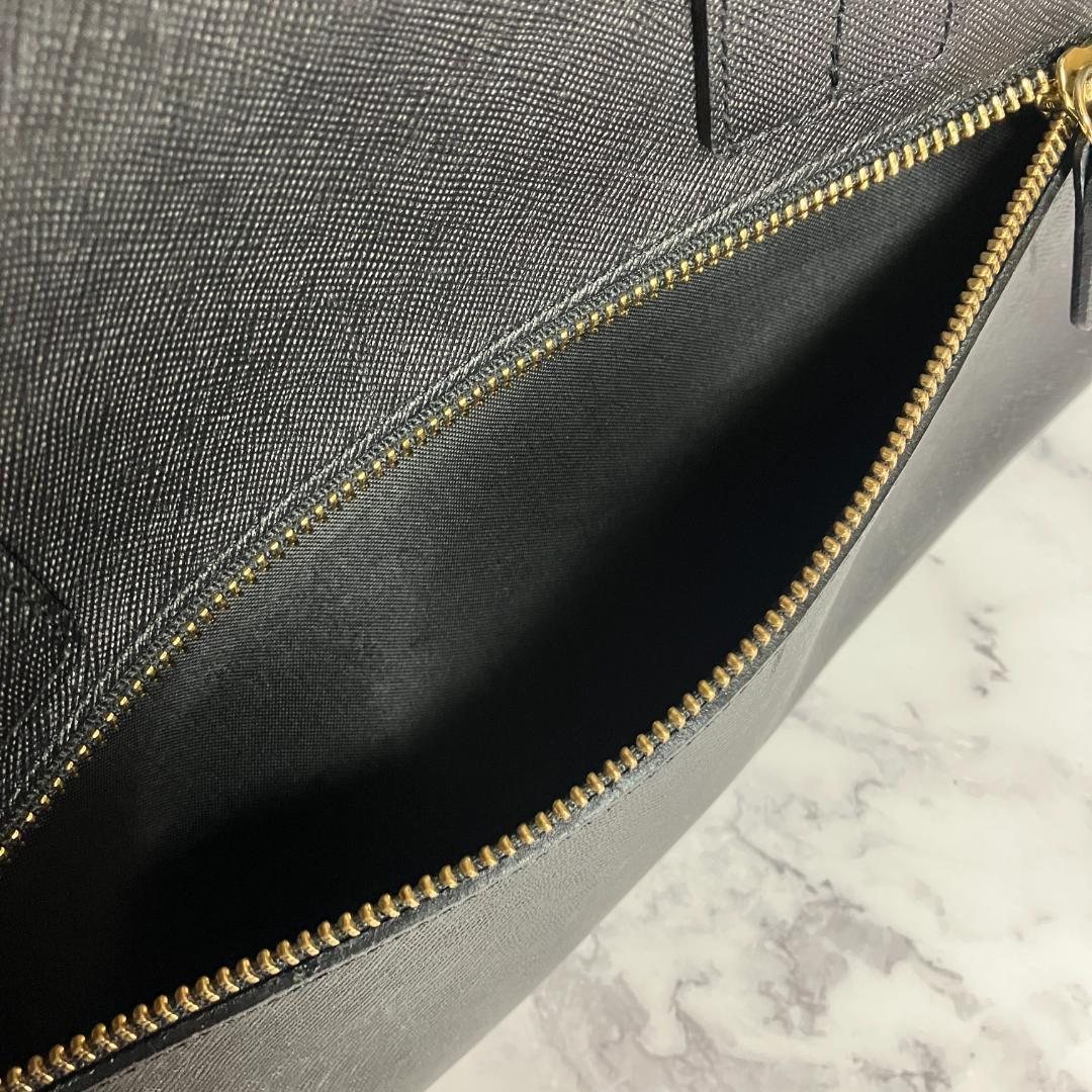 B290【極美品】LANVIN en Bleu★ビジネストートバッグ ブラック