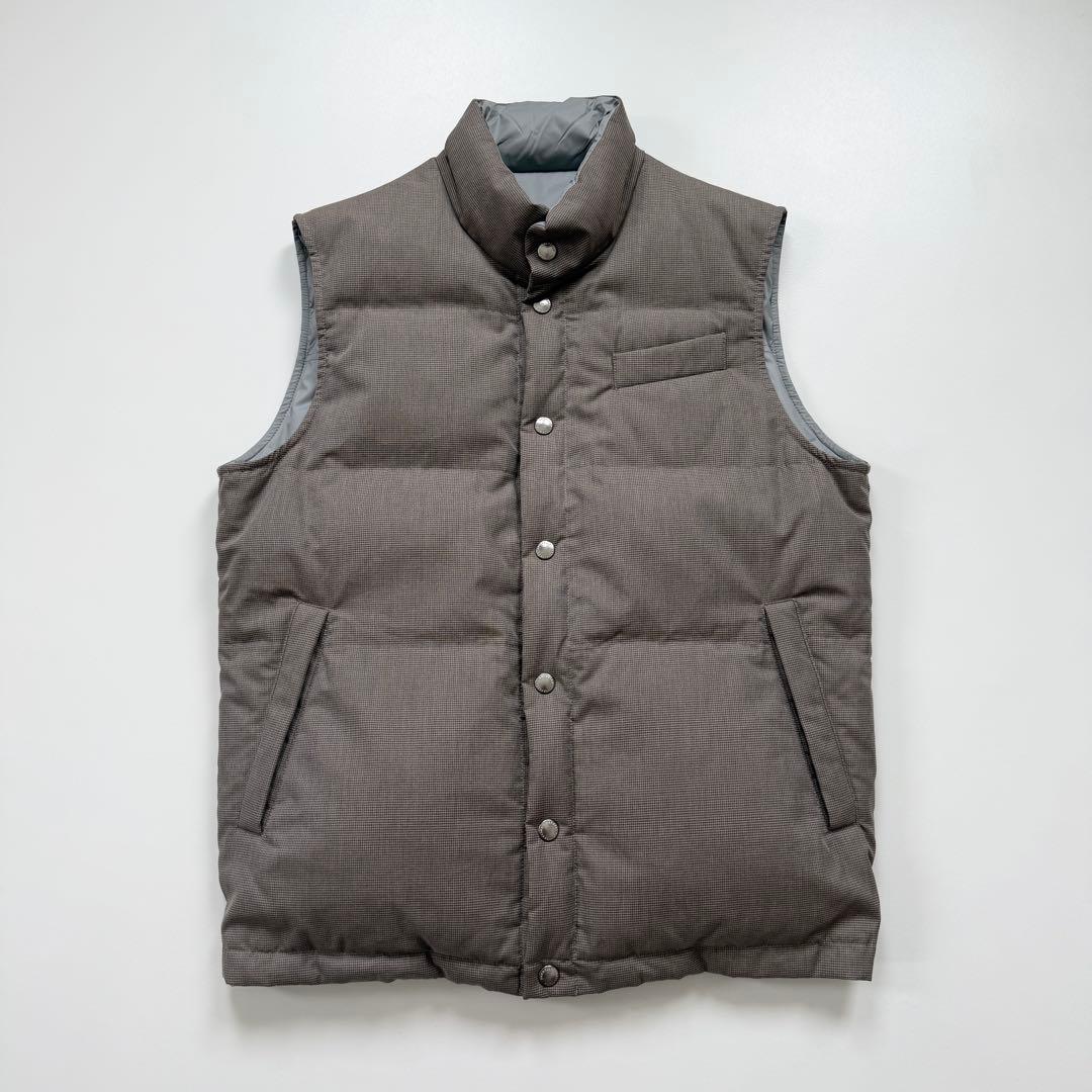 美品✨ブルネロクチネリ メンズ ダウンベスト リバーシブル