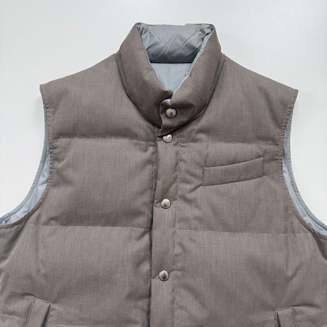 美品✨ブルネロクチネリ メンズ ダウンベスト リバーシブル