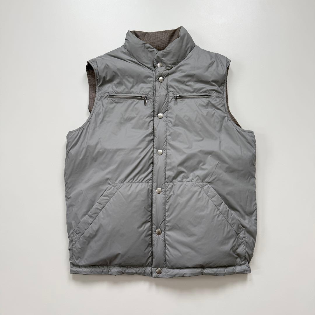 美品✨ブルネロクチネリ メンズ ダウンベスト リバーシブル