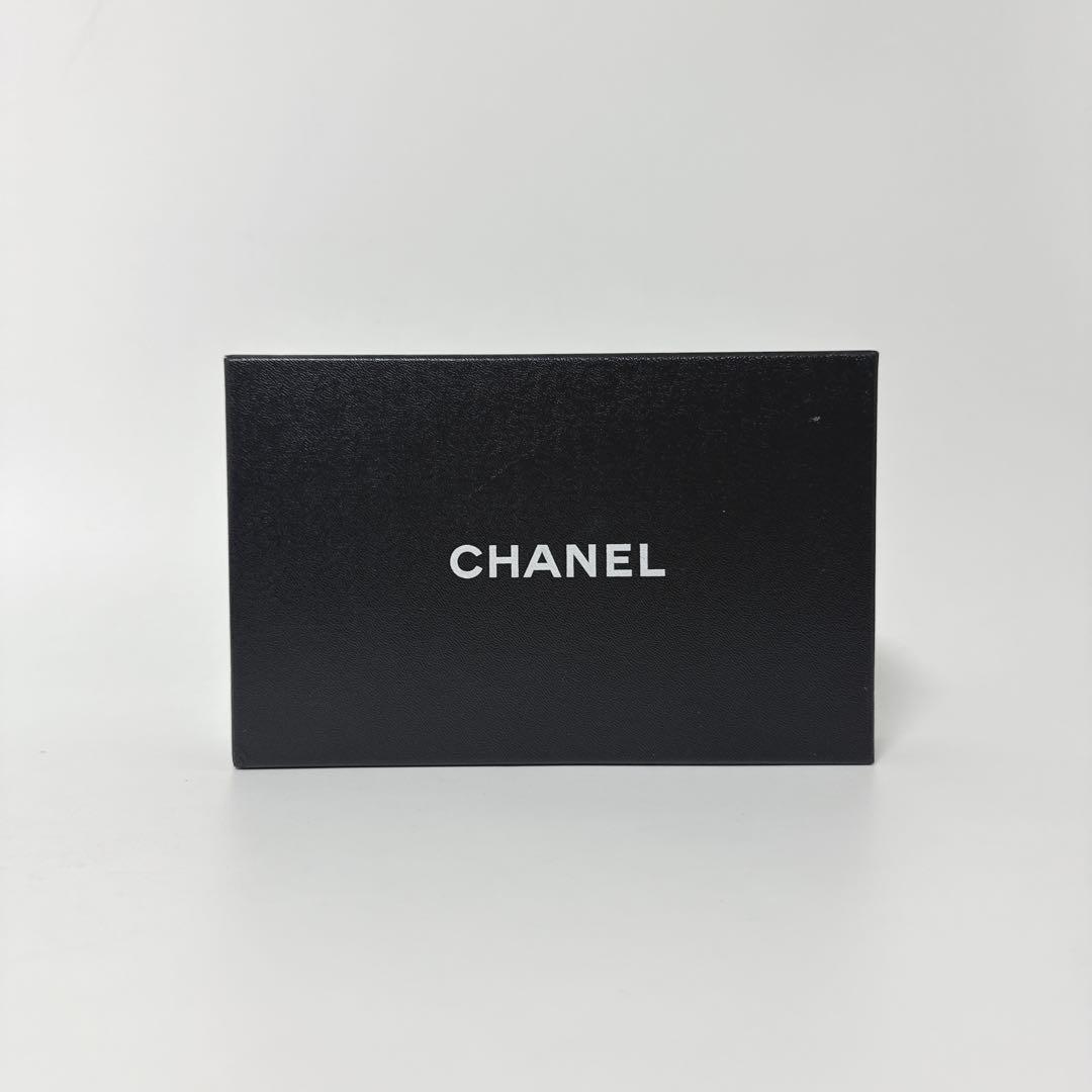 【人気商品】シャネル カンボンライン ココマーク 黒×ピンク 2つ折 長財布