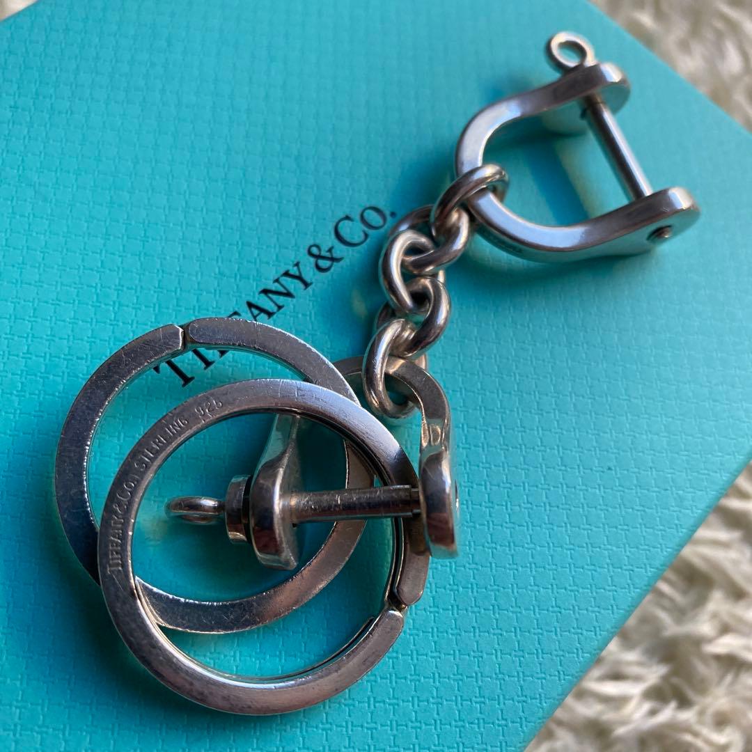 ティファニー Silver 925 シャックル キーホルダー リング 2個セット
