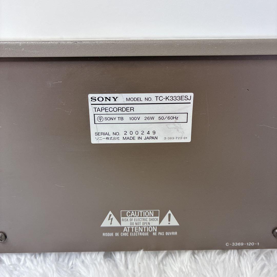 【ジャンク一部動作品】SONY ソニー TC-K333ESJ カセットデッキ