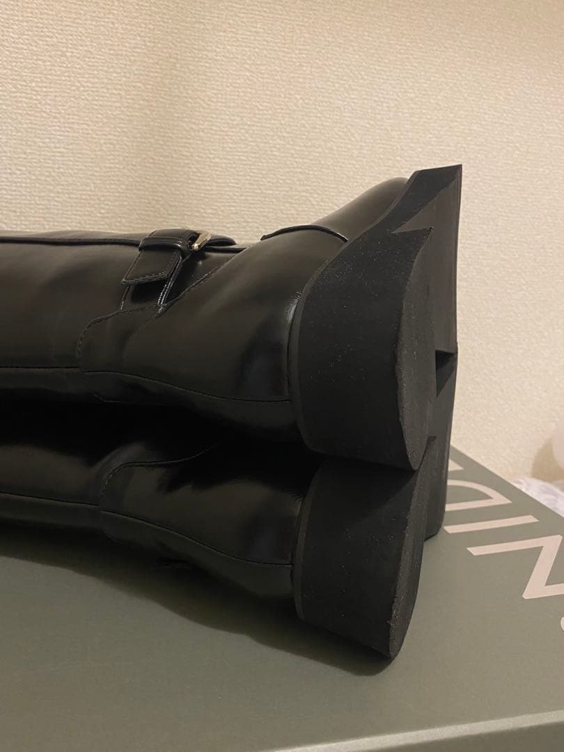 SNIDEL バリエライダースブーツ ブラック L