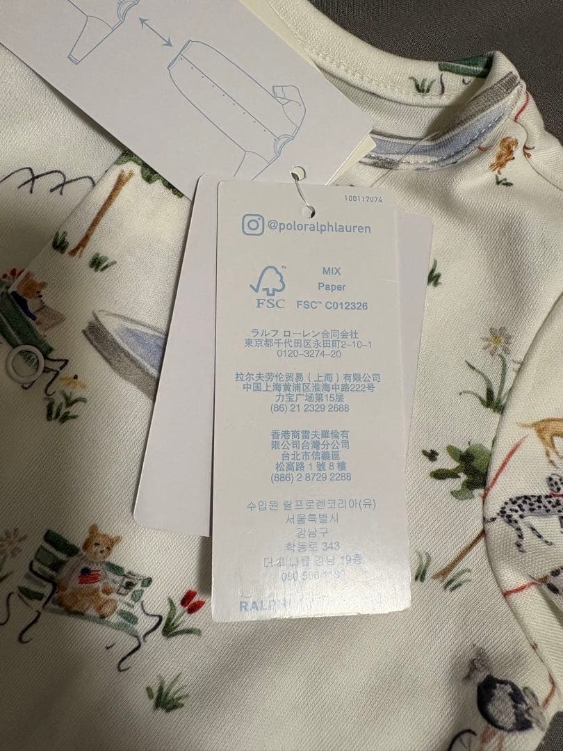 RL ベビー x Riley Sheehey ガウンカバーオール