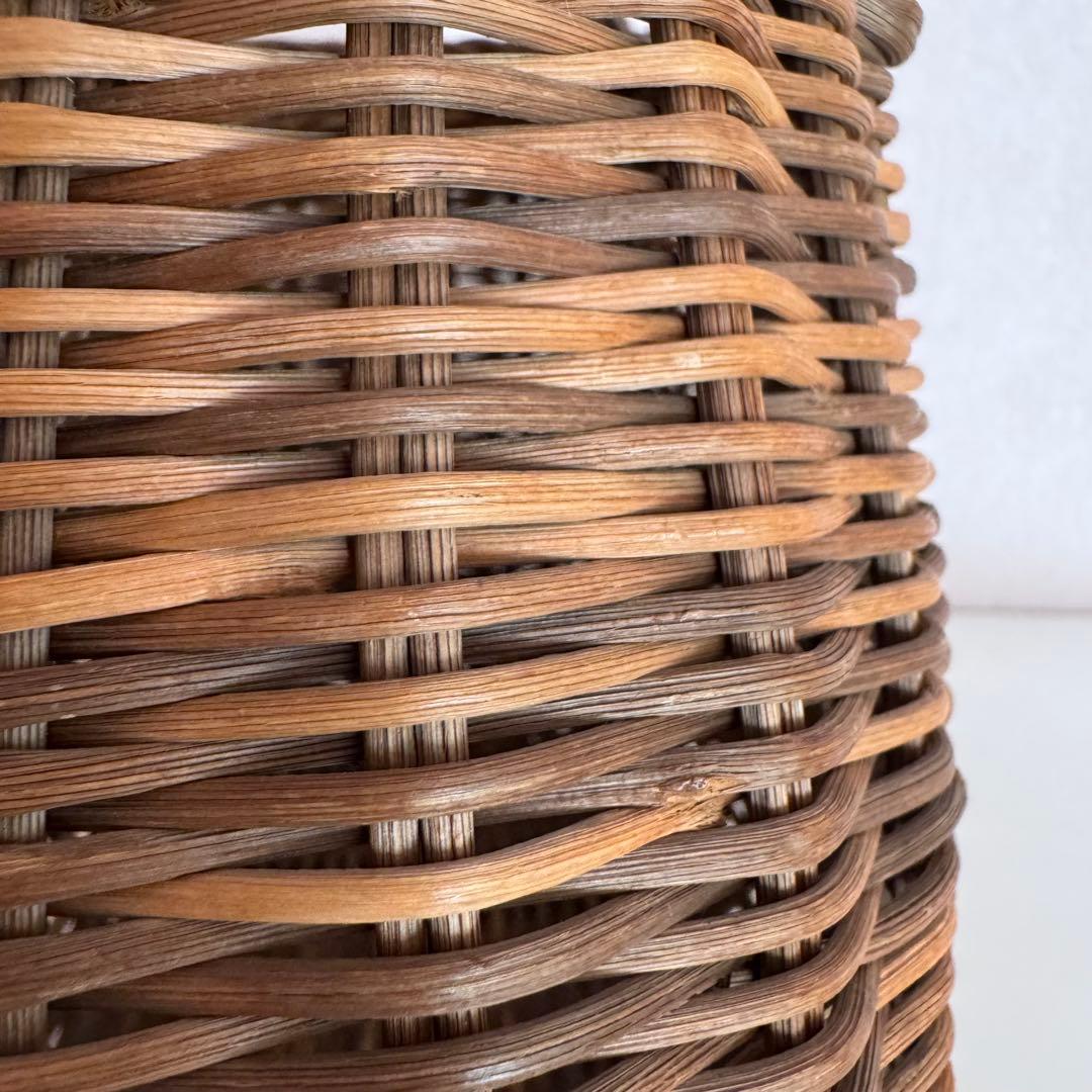 【アケビ製】丸型かごバッグ ブラウン