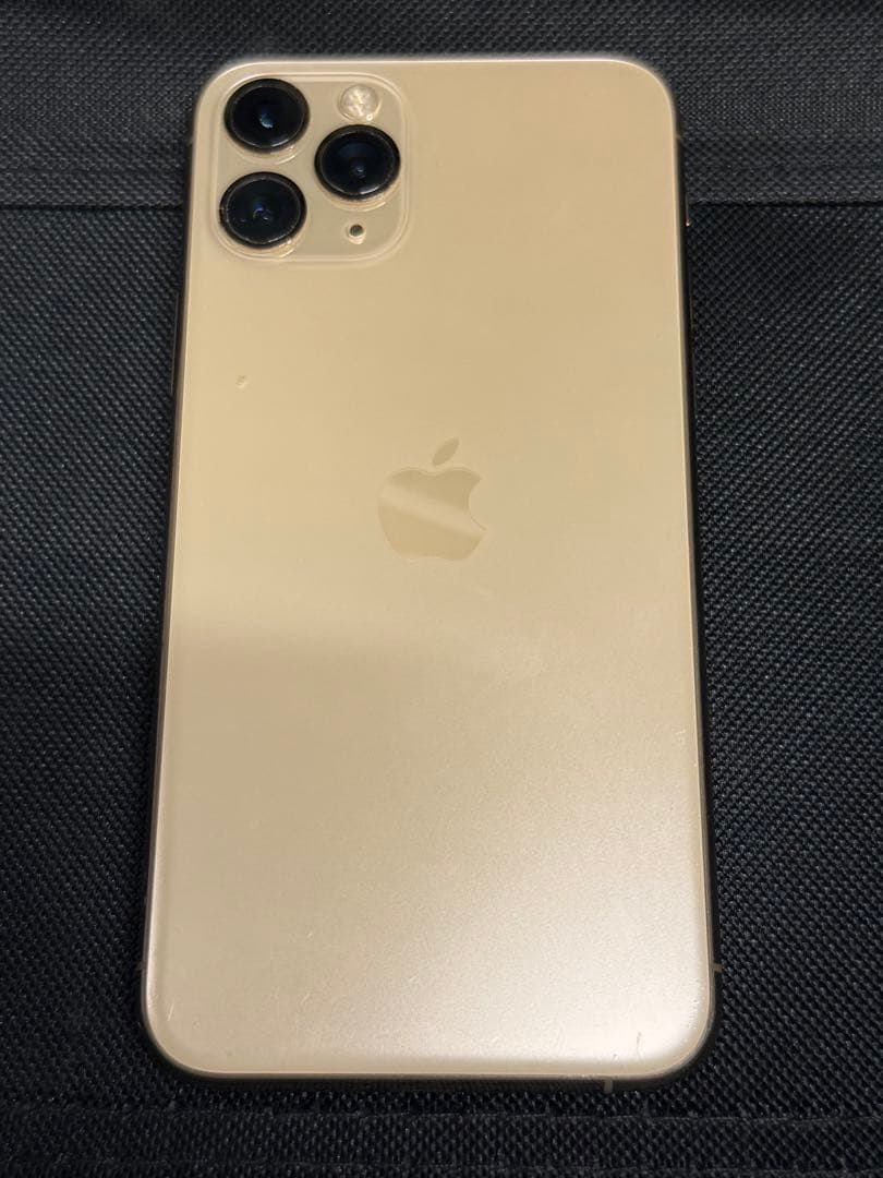 Apple iPhone 11 Pro ゴールド 画面ひびあり