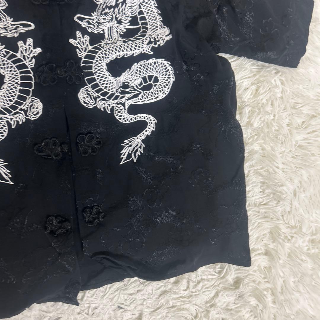 ♡美品♡ REFLEM ショルダー　ZIP 総柄　チャイナ　シャツ レフレム