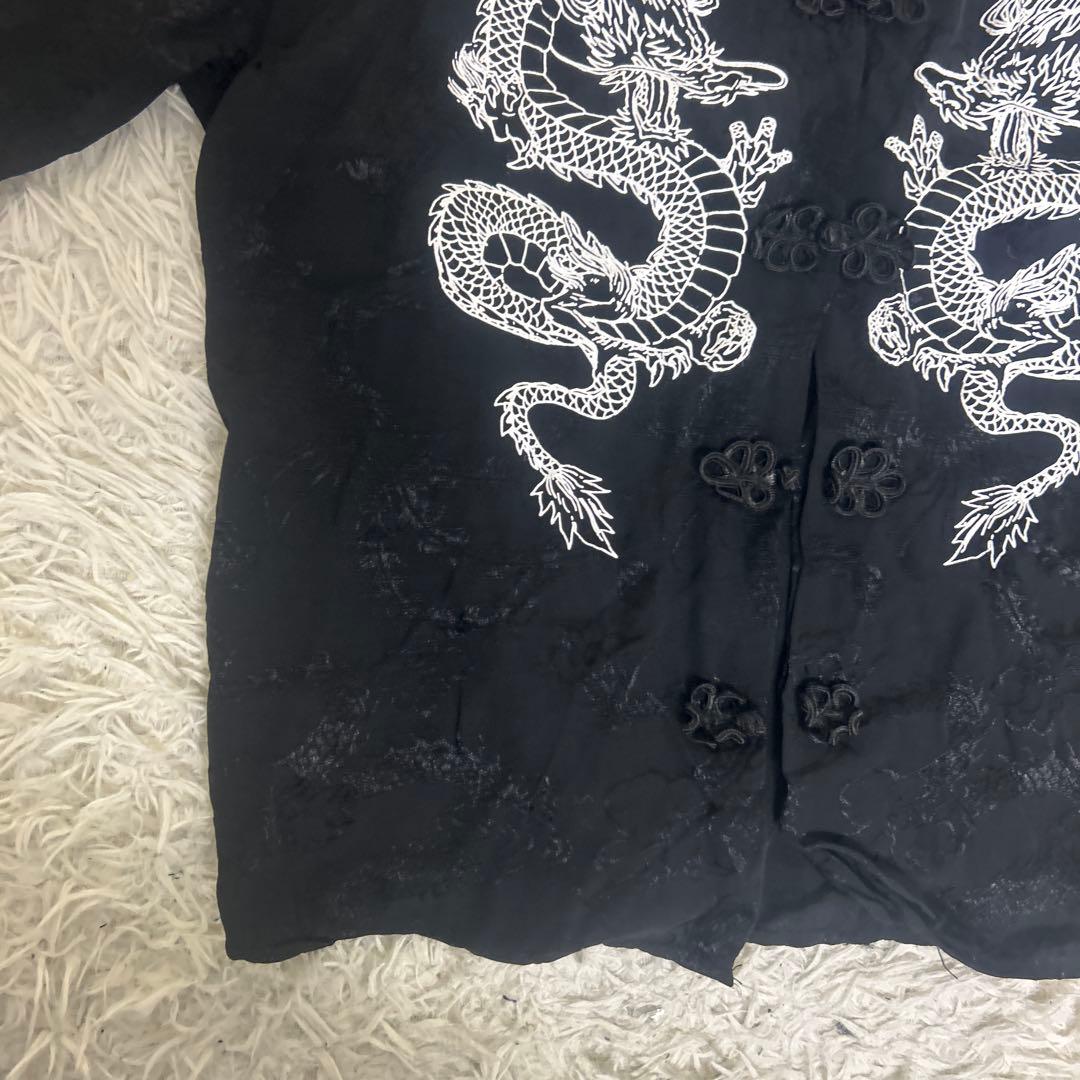 ♡美品♡ REFLEM ショルダー　ZIP 総柄　チャイナ　シャツ レフレム