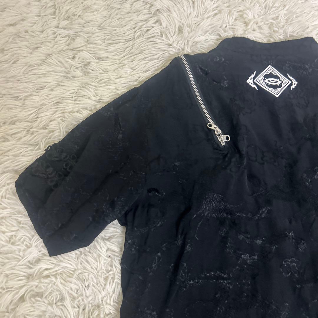 ♡美品♡ REFLEM ショルダー　ZIP 総柄　チャイナ　シャツ レフレム