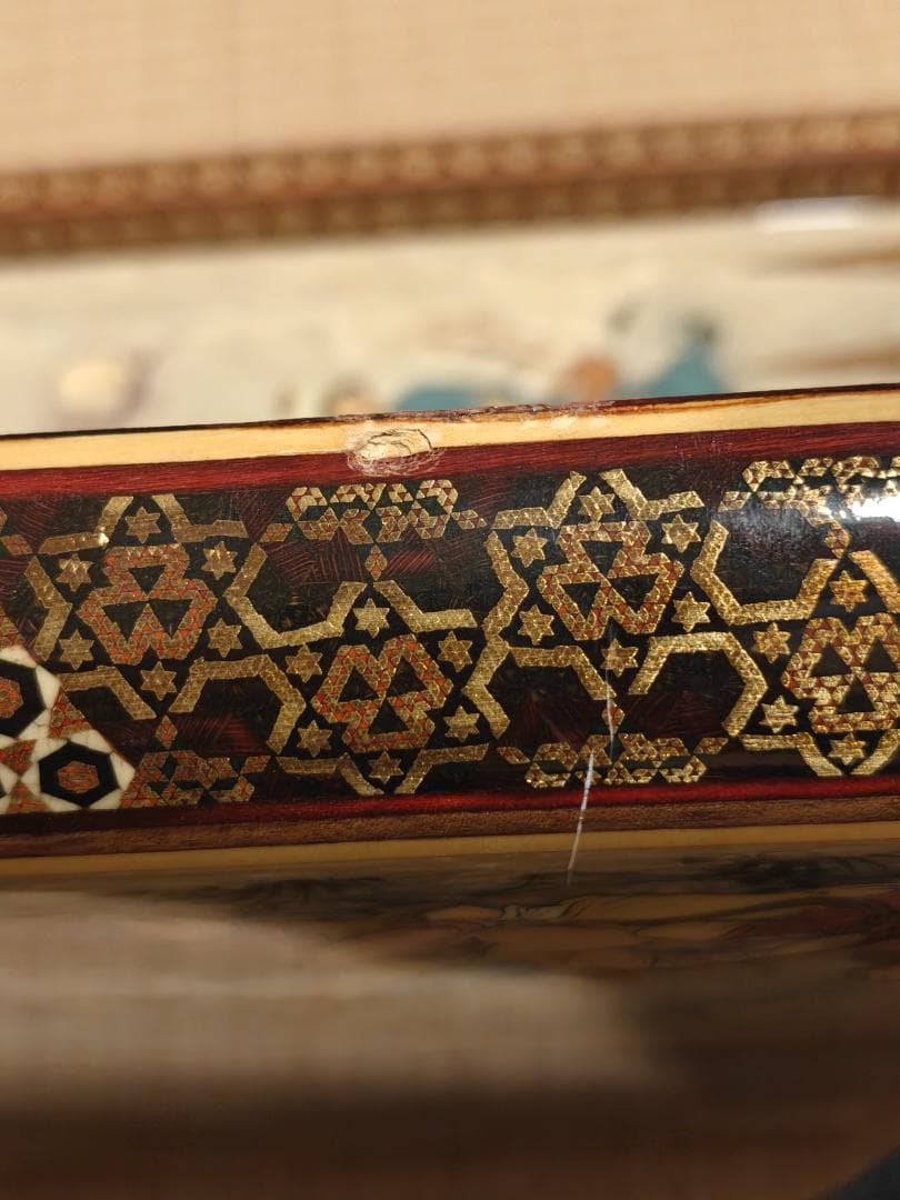 ペルシャ製 ハタムカーリー 手作り チェス＆バックギャモン ボード