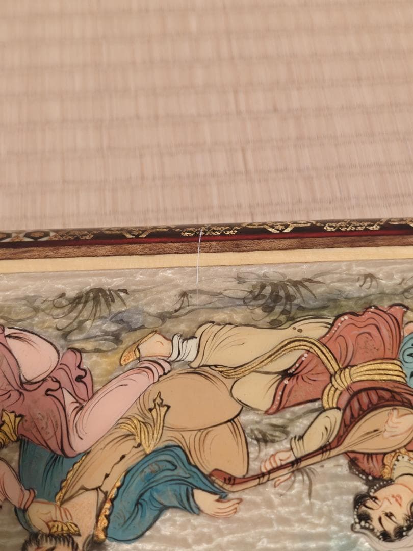 ペルシャ製 ハタムカーリー 手作り チェス＆バックギャモン ボード