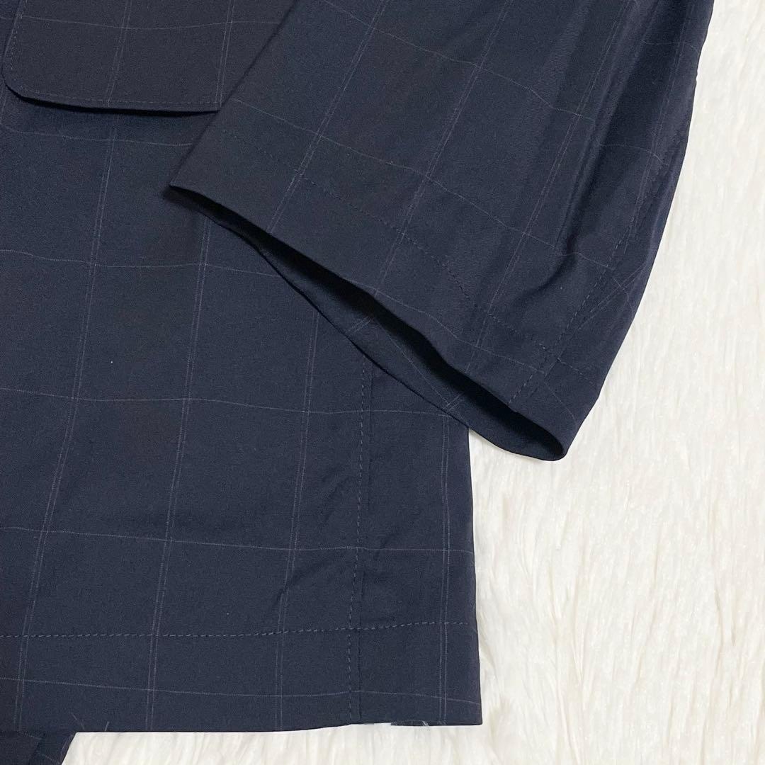 【極美品】エディフィス　ロロピアーナ　セットアップ　スーツ　ネイビー　撥水加工