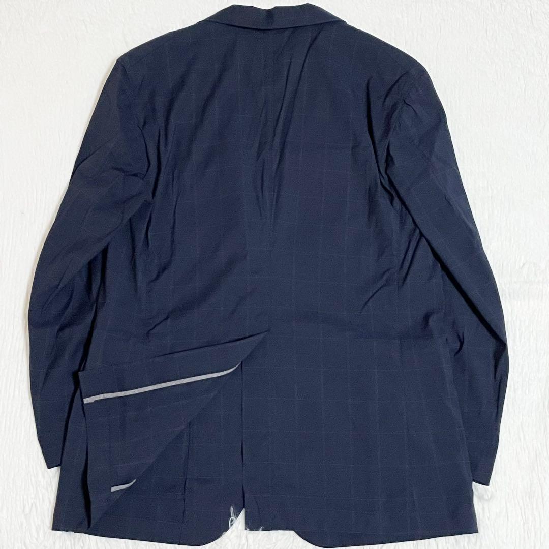 【極美品】エディフィス　ロロピアーナ　セットアップ　スーツ　ネイビー　撥水加工