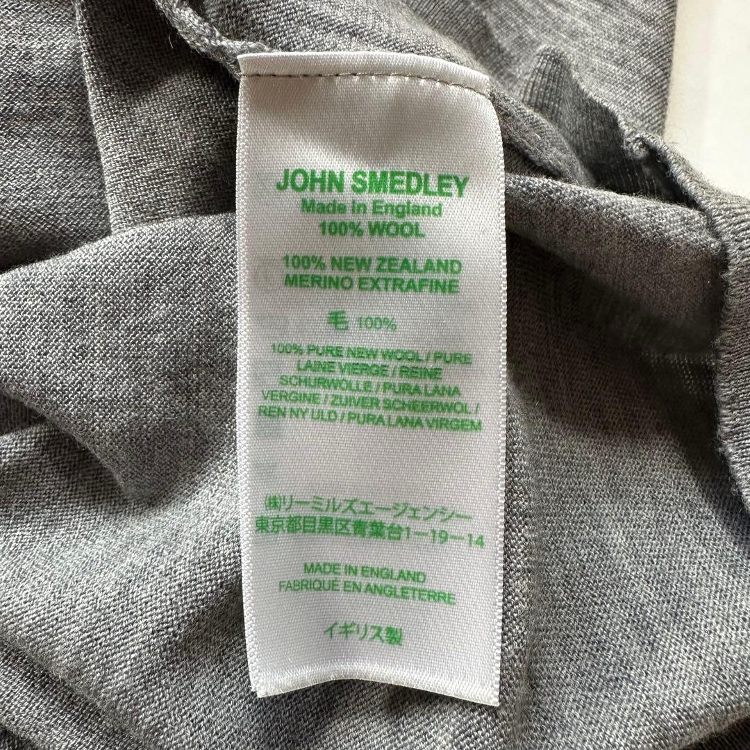 未使用級 L◎ジョンスメドレー 30G エクストラファイン メリノウールセーター