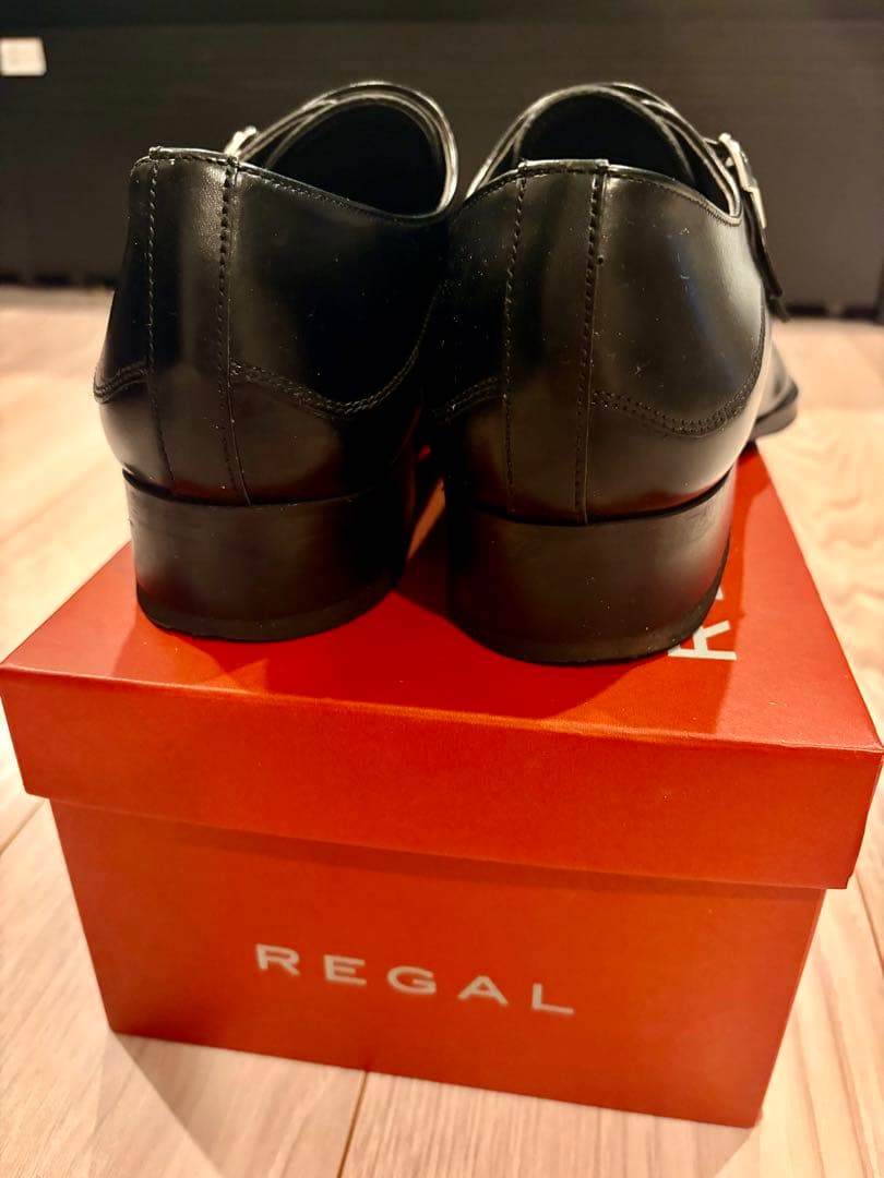 h*a様 【正規美品】REGAL 27EL 26.5cmブラック ダブルモンク(