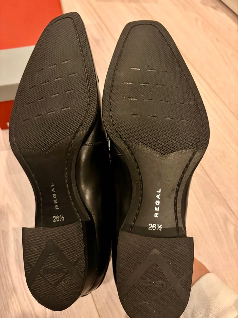 h*a様 【正規美品】REGAL 27EL 26.5cmブラック ダブルモンク(