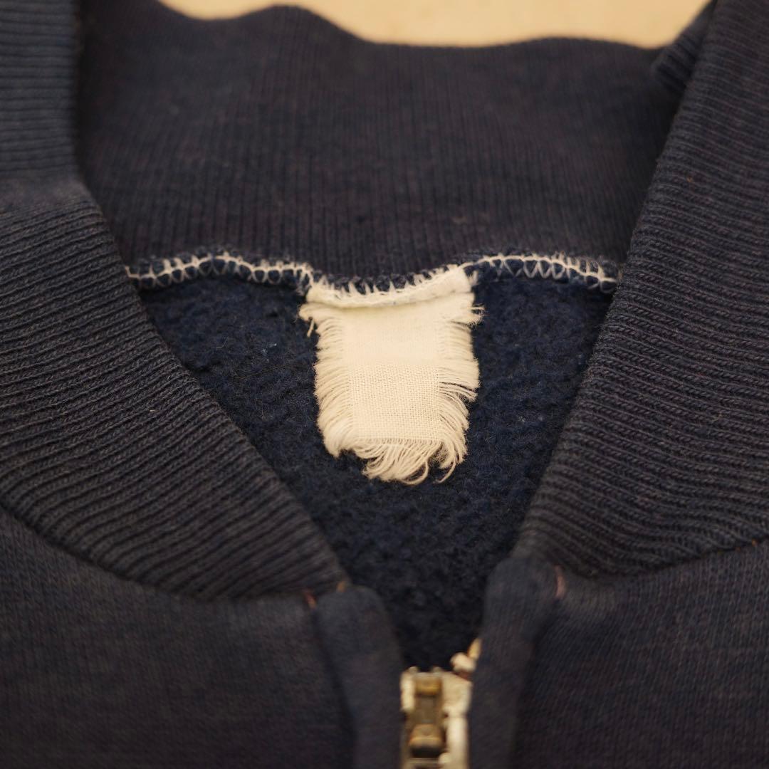 60s ヴィンテージ スウェット zip ネイビー