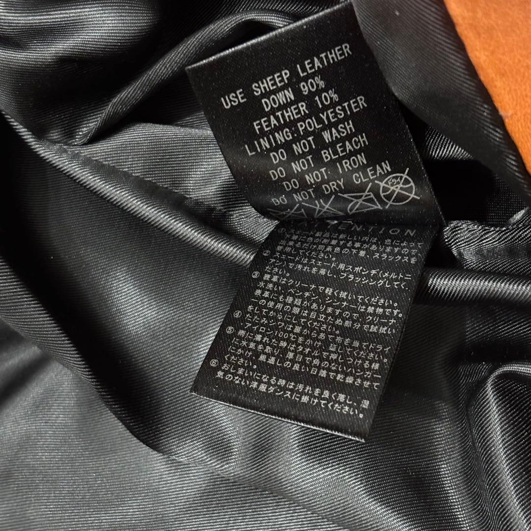 SCHAFFEN 羊革 レザー キルティング ダイヤ ジャケット リアルファー